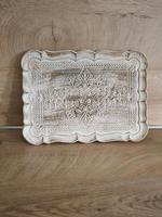 Tablet Holz Gravur Verzierung Beige Weiß Gold Nordrhein-Westfalen - Emsdetten Vorschau