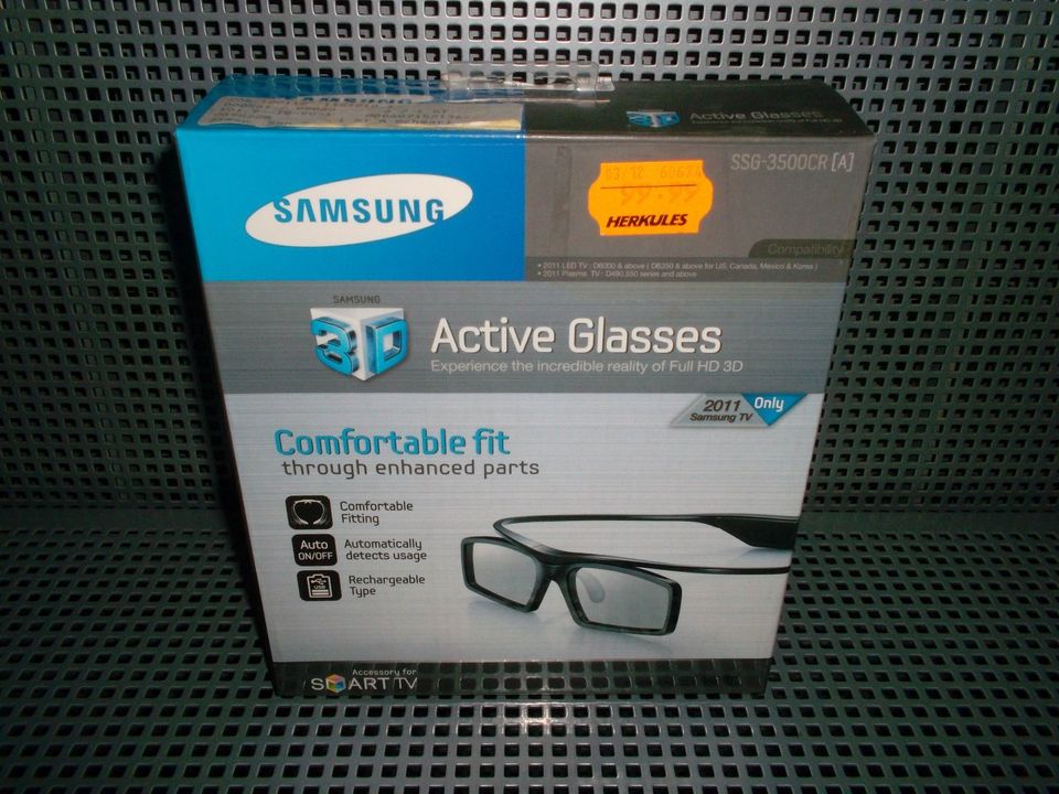 3D Brille Samsung Activ-Classes SSG-3500CR und EX3D Eyewear Neu in Marburg
