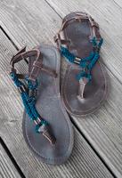 Schicke Leder Flip Flop Sandalen Hessen - Gießen Vorschau