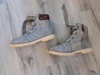 TOP neuw. taupe-graue Esprit Boots Gr. 39 Schnürer Fell warm Kiel - Meimersdorf-Moorsee Vorschau