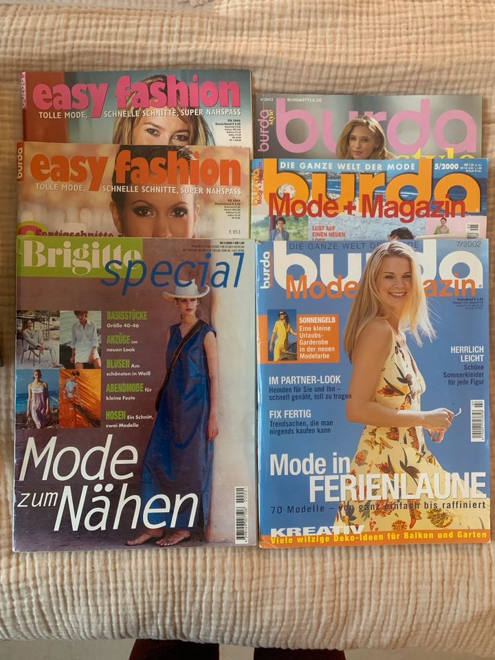 Burda Easy Fashion Brigitte Nähzeitschriften Jahr 00-2015 6 Stück in Frankfurt am Main