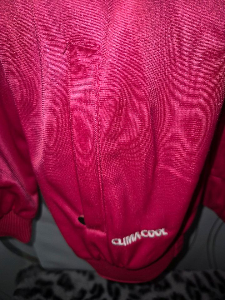 Pinke Adidas Sportjacke Gr. 7 (36-40) in Langenfeld