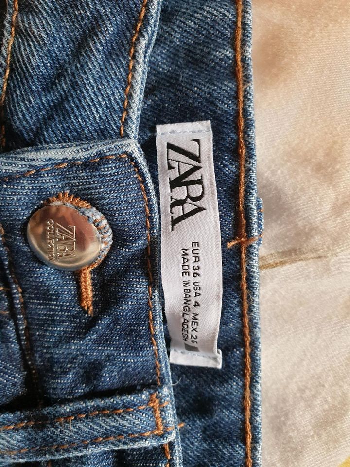 Shorts Jeansshorts highwaisted von Zara in Parchim