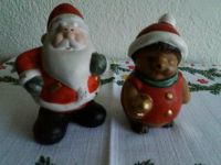 Zwei Weihnachtsfiguren aus Keramik Weihnachtsmann Weihnachts Meck Niedersachsen - Herzberg am Harz Vorschau
