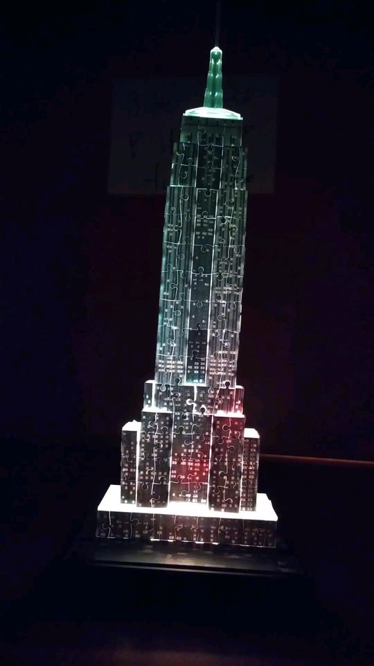 Night Edition☆Empire State Building☆3D Puzzle ab 12J Ravensburger in Schwetzingen