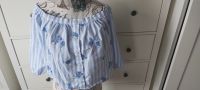 Hollister Shirt Langarm Bluse blau Gr 38 M bestickt Blumen Nordrhein-Westfalen - Everswinkel Vorschau