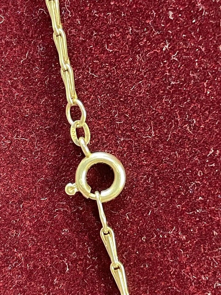 GOLD KETTE 14k 585 51,8cm L 0,13cm B 5,50g GG AU in Berlin