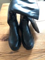 Stiefel 38 schwarz vegan mit kleinem Reißverschluss Neu Schleswig-Holstein - Oststeinbek Vorschau