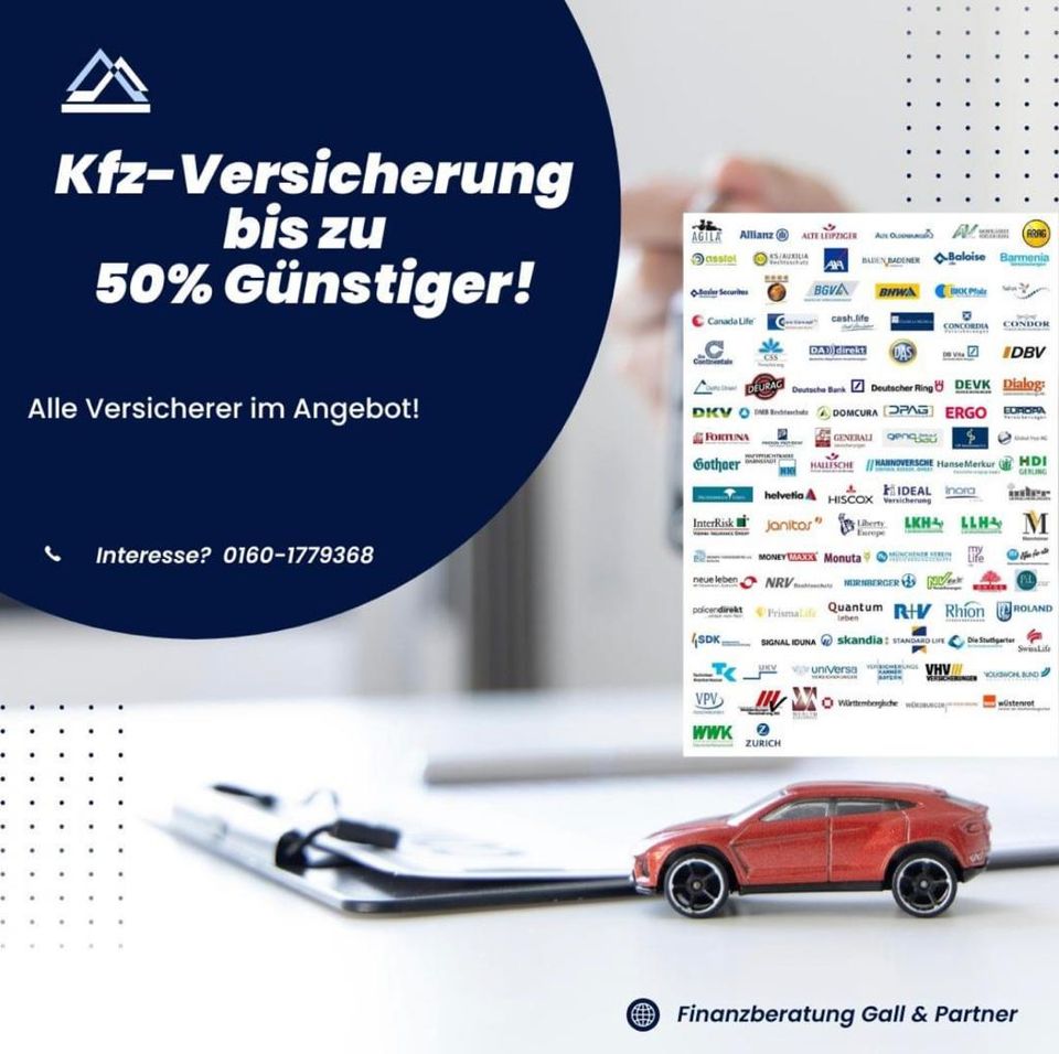 KFZ Versicherung bis zu 50% GÜNSTIGER SPAREN ! in Ellwangen (Jagst)