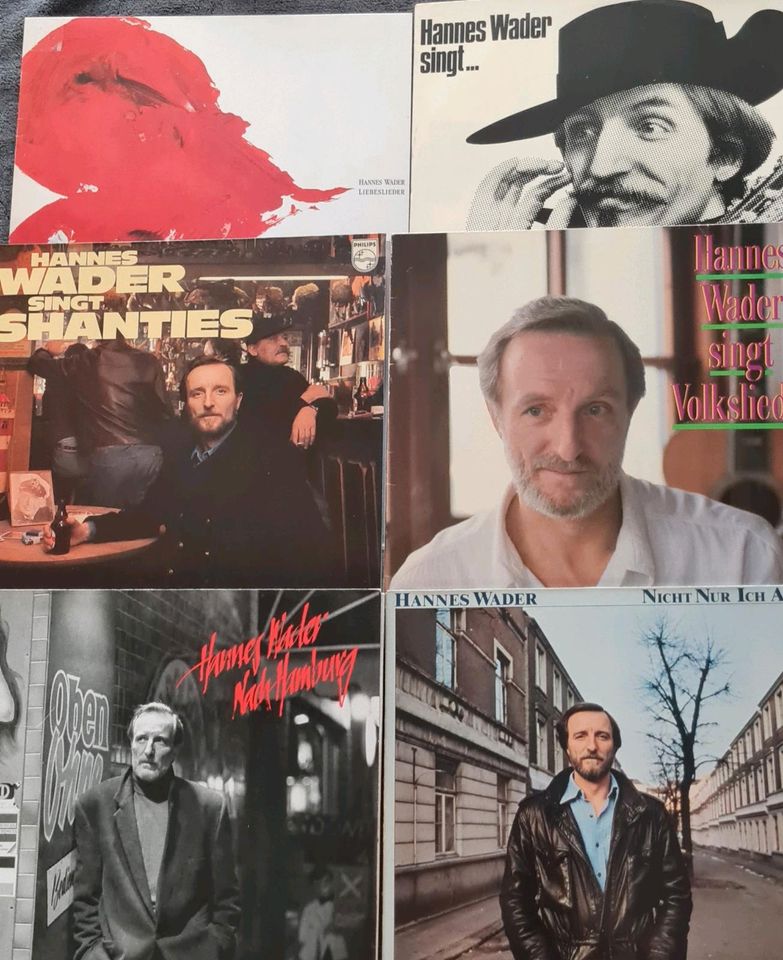 6 x HANNES WADER LP SAMMLUNG Schallplatten Vinyl in Dortmund
