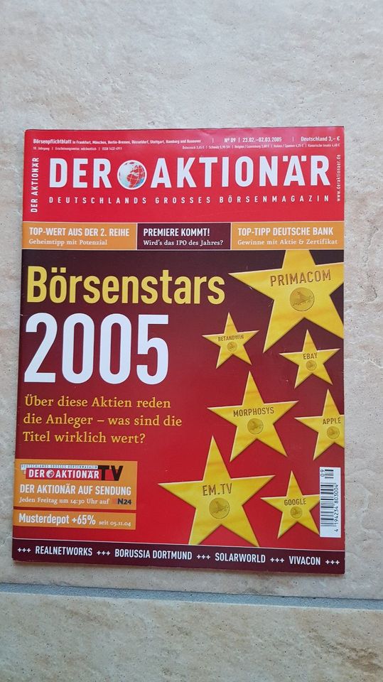 12 Ausgaben "Der Aktionär" v.2005 (Einsteiger/Fortgeschrittene) in Dresden