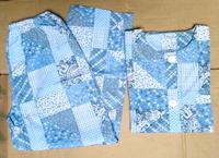 C&A Schlafanzug Langarm Patchwork floral blau weiß Gr. 36/38 / S Rheinland-Pfalz - Pirmasens Vorschau