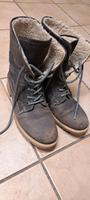 Tamaris gefütterte Boots Gr. 40 braun-beige  Schnüren Echt Leder Bayern - Karlshuld Vorschau