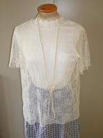 Shirt Trachtenshirt Bluse weiss Gr M neu Versand Bayern - Landshut Vorschau