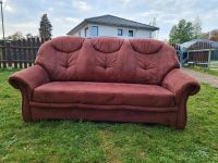 3-Sitzer Veloursleder Sofa - braun Sachsen - Plauen Vorschau