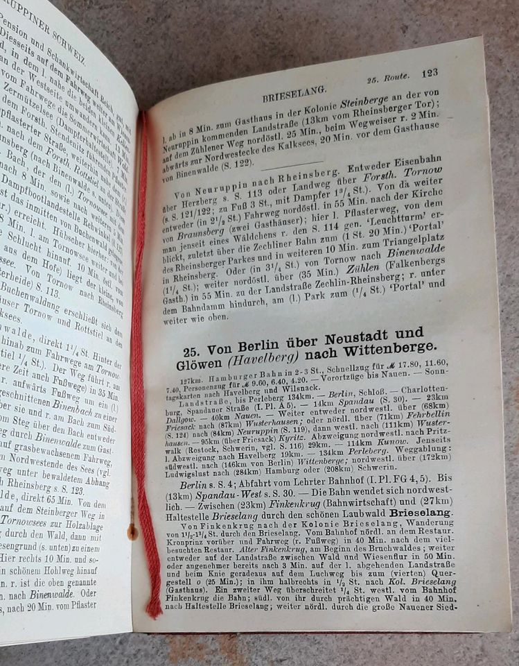 Baedekers Mark Brandenburg, Prov. Sachsen nördl.Teil, Anhalt 1928 in Osterburg