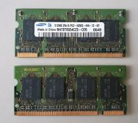 1 GB RAM DDR2 SDRAM 200 pin - 2x Samsung M470T6554CZ3-CD5 Sachsen - Pegau Vorschau