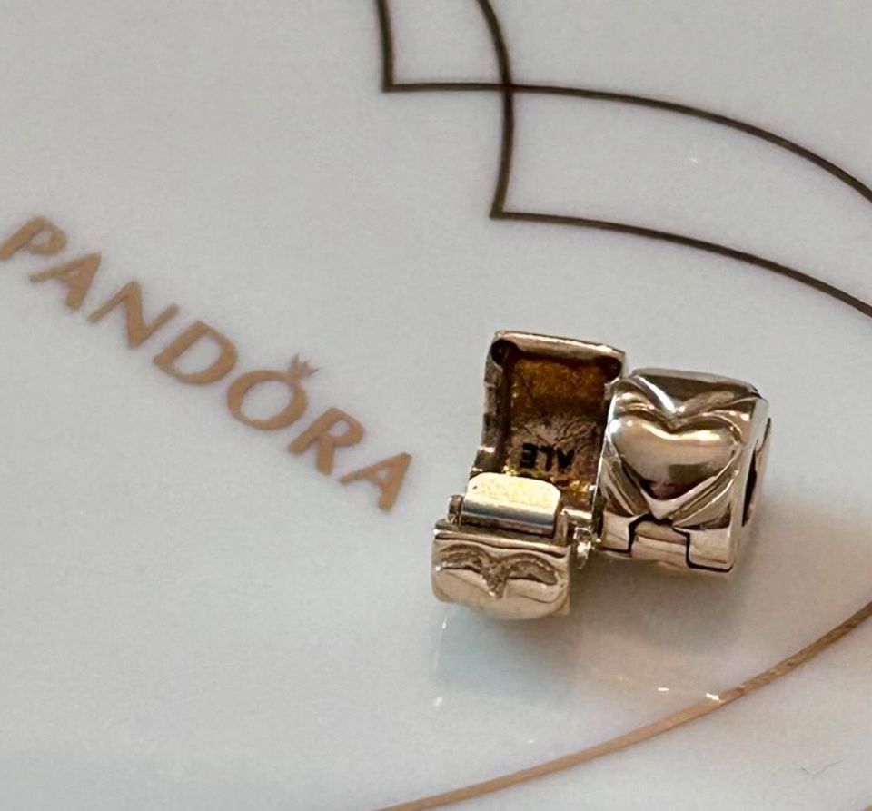 Pandora 585 Gold Clips Herzen paar in Vienenburg