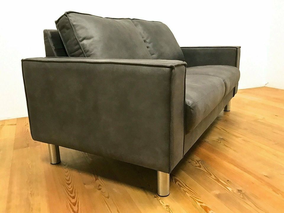 Hjort Knudsen Sofa Zweisitzer Leder Couch Braun Danish Design Neu in Köln