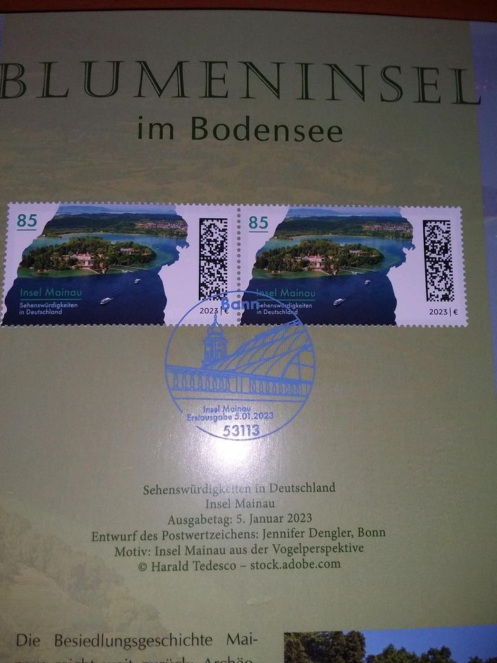 Ganzsache Sonderbeleg Insel Mainau Sondermarke Sonderstempel in Welschbillig