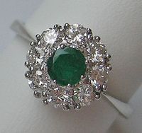 Princess VVS Diamant Ring 080 Ct Brillant 585 Gold Smaragd ♦️6234 Bayern - Lichtenberg (Oberfranken) Vorschau