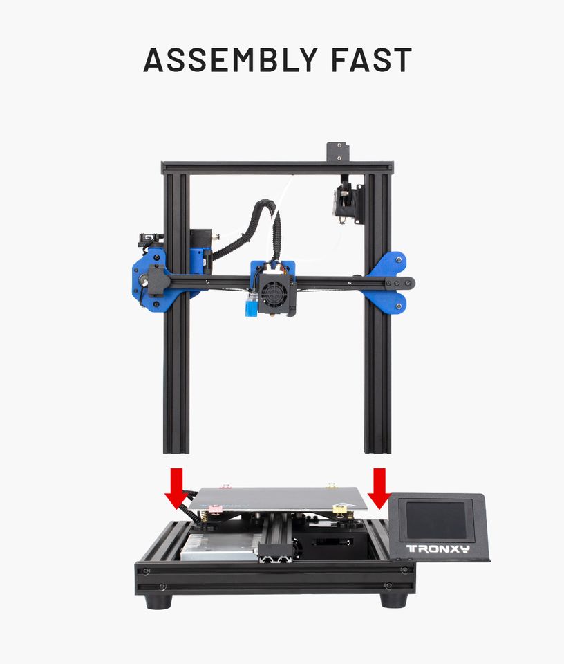 3D Drucker TRONXY XY-2 PRO 2E 3D Drucker Dual Titan Extruder DIY in Kolbermoor