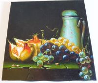 Gemälde / Bild Stillleben Früchte Öl auf Leinwand o. Rahmen 25x25 Nordrhein-Westfalen - Lengerich Vorschau