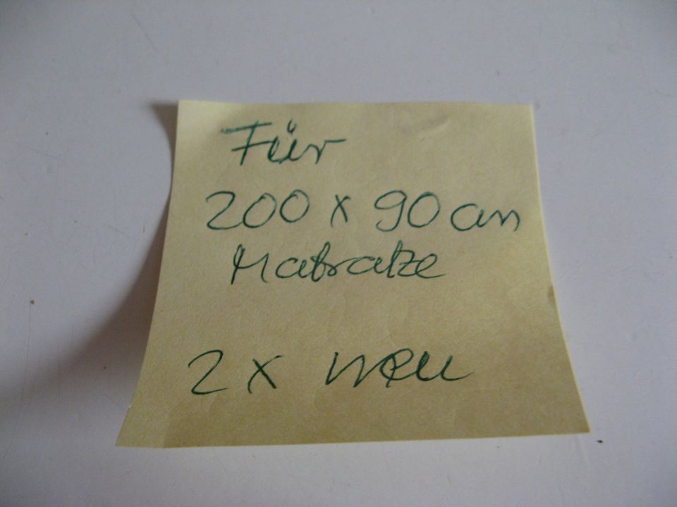 Neu: 2 gleiche Matratzenauflagen für Matratzen Größe 200 x 90 cm in Ispringen