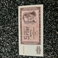 Geldschein fünf Mark DDR wie neu Leipzig - Connewitz Vorschau