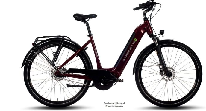 E-Bike Saxonette Quantum Plus 28" Wave Nexus bordeaux in Bad Staffelstein