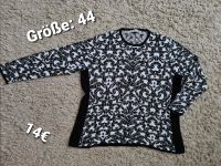 Neu !! Pullover Pulli Shirt schwarz weiss Muster Glitzer 44 Bayern - Rattelsdorf Vorschau