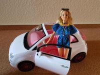 Barbie Fiat 500 in weiss mit Barbiepuppe Schleswig-Holstein - Norderstedt Vorschau