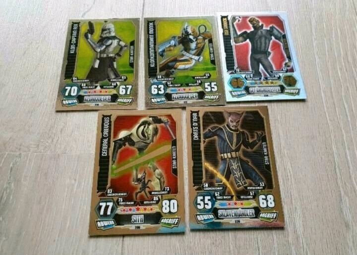 5x Holo Star Wars Force Attax Serie 3 Sammelkarten in Espenau