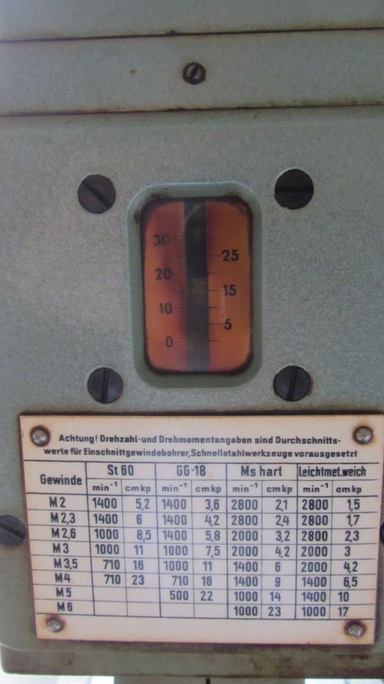 Gewindeschneidautomat " Werkzeugmaschinen"- Metallbearbeitung in Saalfeld (Saale)