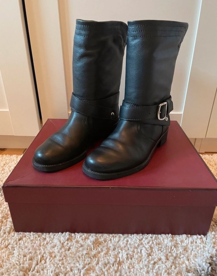 Original Bally Boots Stiefeletten Stiefel schwarz 36 in Berlin