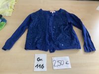 Strickjacke dunkelblau Pailetten Gr. 116 Weihnachten Kiel - Hassee-Vieburg Vorschau