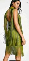 Asos Kleid Fransen Abendkleid 40 bandage Kleid grün Schleswig-Holstein - Barsbüttel Vorschau