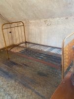 Shabby Eisenbett Metallbett Antik Vintage Lazarett Bett m Patina Sachsen-Anhalt - Arnstein Vorschau