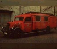 Nostalgie Reklame Blechschild mit Büssing NAG Feuerwehr Werbung Nordrhein-Westfalen - Düren Vorschau