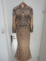 Festliches Abendkleid, schwer m. Glitzersteinen, Champagner Baden-Württemberg - Reutlingen Vorschau