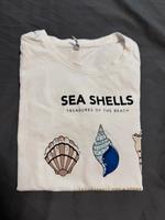 Tshirt weiß basic mit Muschelprint Kreis Ostholstein - Scharbeutz Vorschau