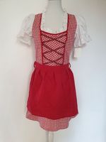 Dirndl Rubies Gr. 42 XL rot weiß Kleid Damenkostüm Kostüm Tracht Niedersachsen - Stuhr Vorschau