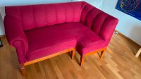 Restauriertes Jugendstilsofa 19 Jahrhundert rot 140x90/70x80 cm Bayern - Rückersdorf Vorschau