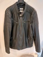 Schwarze Lederjacke von Jack & Jones Größe M Berlin - Neukölln Vorschau