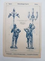 Beleuchtungs Figuren aus Metall aus Ornamente  Katalog von ca1900 Baden-Württemberg - Leonberg Vorschau