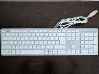 Hama PC Tastatur, QWERTZ USB Wired Keyboard, Weiß / Silber, gebra Hessen - Darmstadt Vorschau