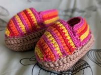 Babyschühchen Espadrilles gehäkelt bunt Bonn - Endenich Vorschau