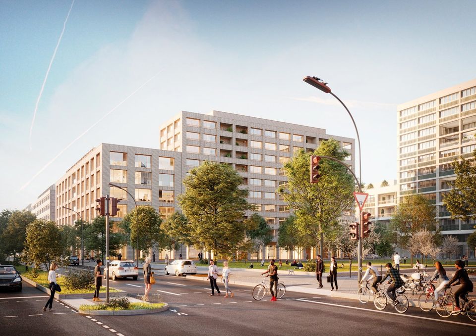 Bezug ab sofort! 1-Zi.-Neubauwohnung im modernen Stadtquartier Heidestrasse in Berlin