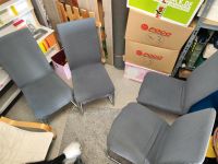 4x Schwingstühle mit grauem Überzug, Stühle, Esszimmerstühle Nordrhein-Westfalen - Linnich Vorschau