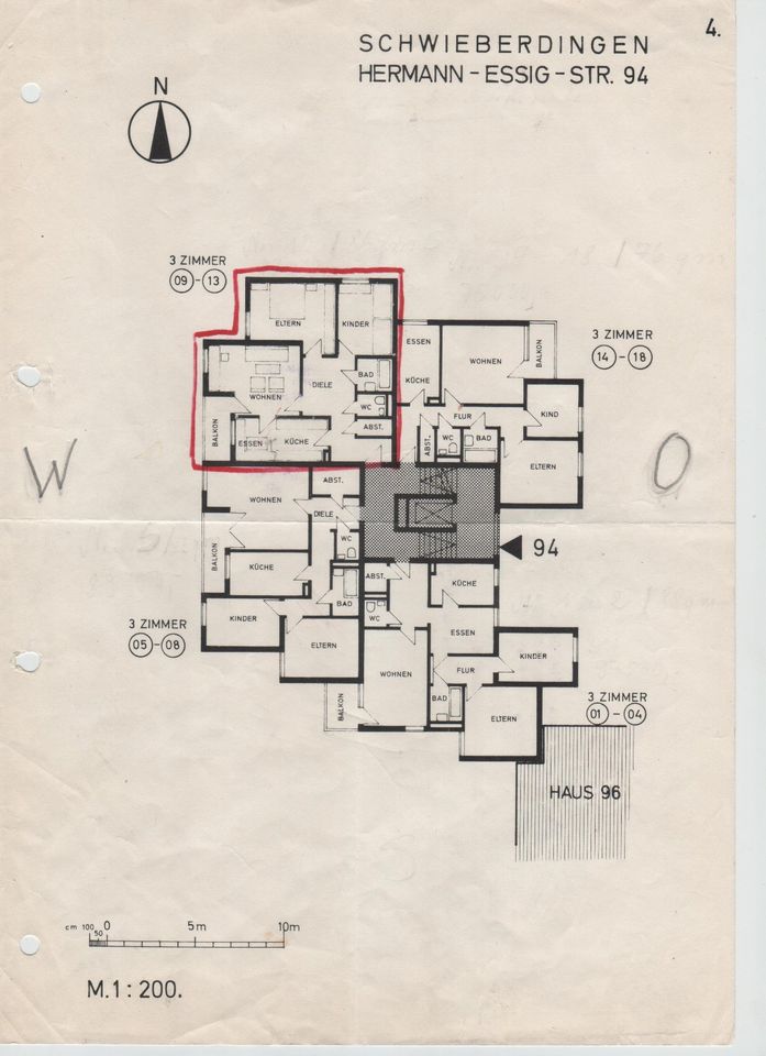 3-Zi-WHG, 86m²; Fenster in 2 Richtung; Nord-West von Stuttgart in Schwieberdingen